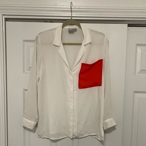 ASOS Long sleeve sheer shirt